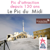 Parc d'attraction <br> depuis 130 ans <br> Le Pic du Midi
